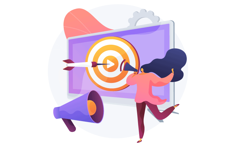 Illustration personnage avec un hygiaphone