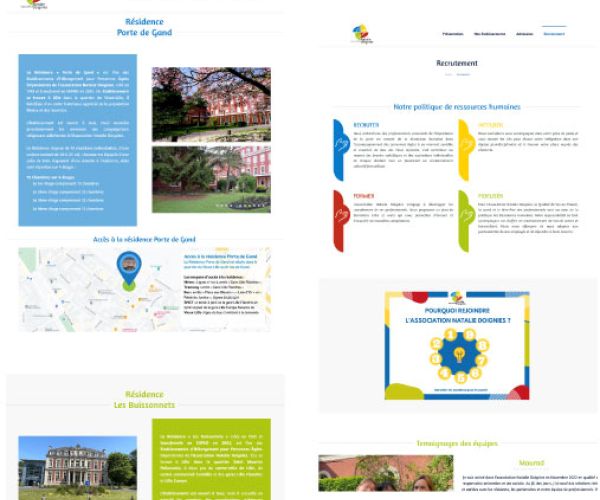 Copie d'écran site web Ehpad Lillois