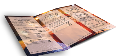 Communication sur dépliant trois volet