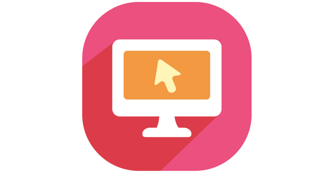 Graphique ecran ordinateur avec une fleche