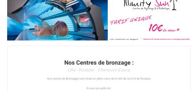 Création de site vitrine centre de bronzage illimity sun