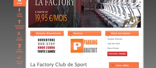 Refonte site vitrine salle de sport