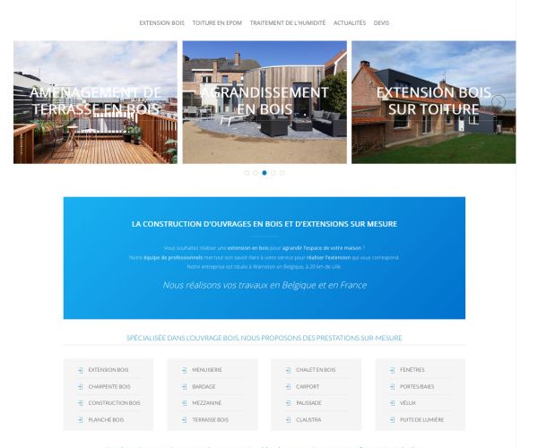 Image de la page d'accueil du site Batilex