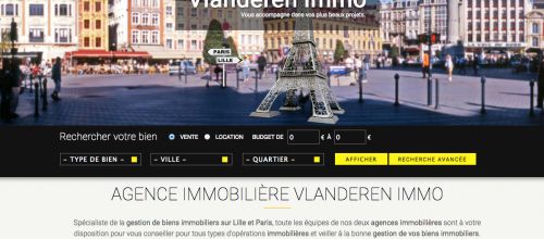 Site pour agence immobilière