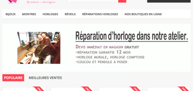 site e-commerce bijouterie oreades