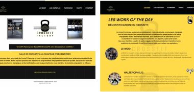 Copie d'écran site web cross factory