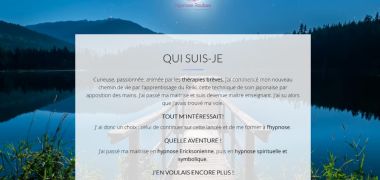 Image de la page d'accueil du site du cabinet d'hypnose à roubaix