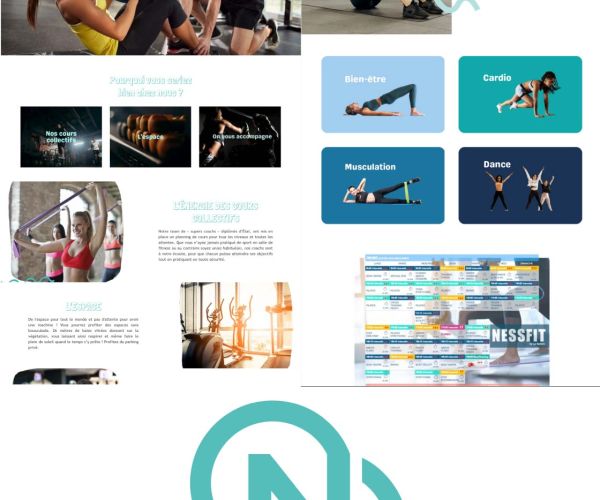 Vu pages salle de fitness à la chapelle d'armentières