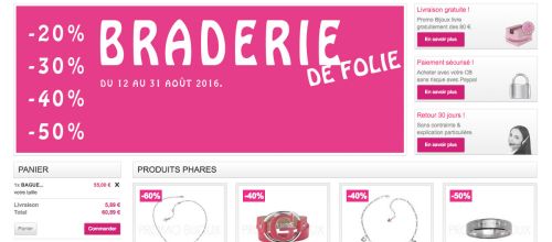 Site de vente en ligne de bijoux