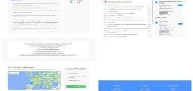 Montage graphique des pages du site pour entreprise