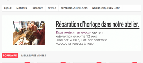 site e-commerce bijouterie oreades