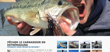 Image de la page d'accueil du site predators fishing camp