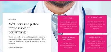 Page d'accueil site internet Marie Copin