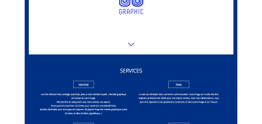 Visuel de'une partie de la page d'accueil du site 89 Graphic