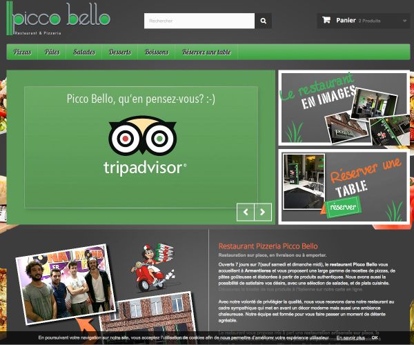 Création d'un site de commande en ligne pour pizzeria.