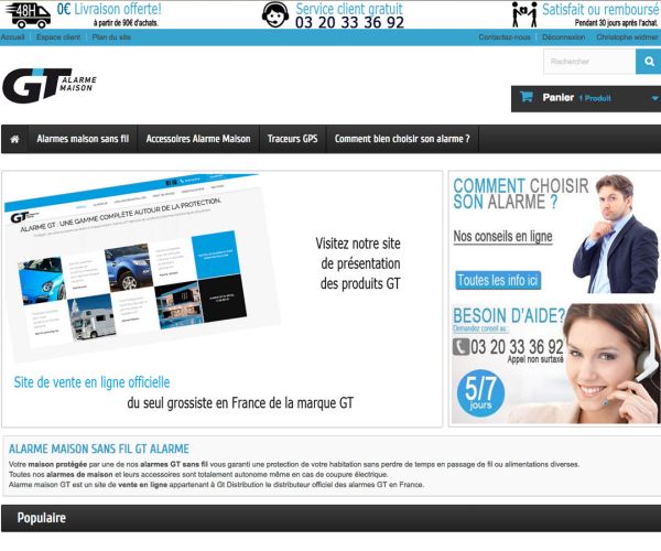 Aperçu en image de la boutique en ligne alarme-maison-gt.fr