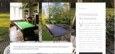 Page d'accueil du site domaine ingelshof