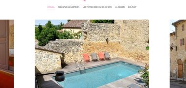 Image de la page d'accueil du site de location de vacances dans le sud