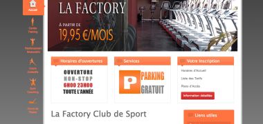 Refonte site vitrine salle de sport