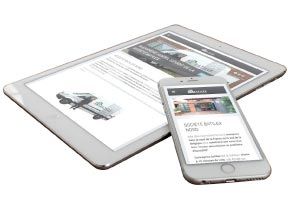 Site web sur tablette et mobile