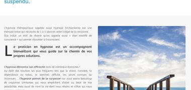 Page d'accueil site internet François Depuydt praticien en hypnose