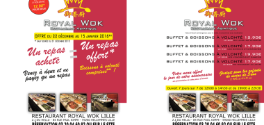 Création de flyers pour restaurant