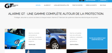 site web vitrine pour la société GT Distribution France